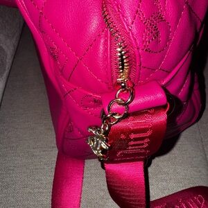 Juicy Couture Vibrant Pink Quilted Travel Bag